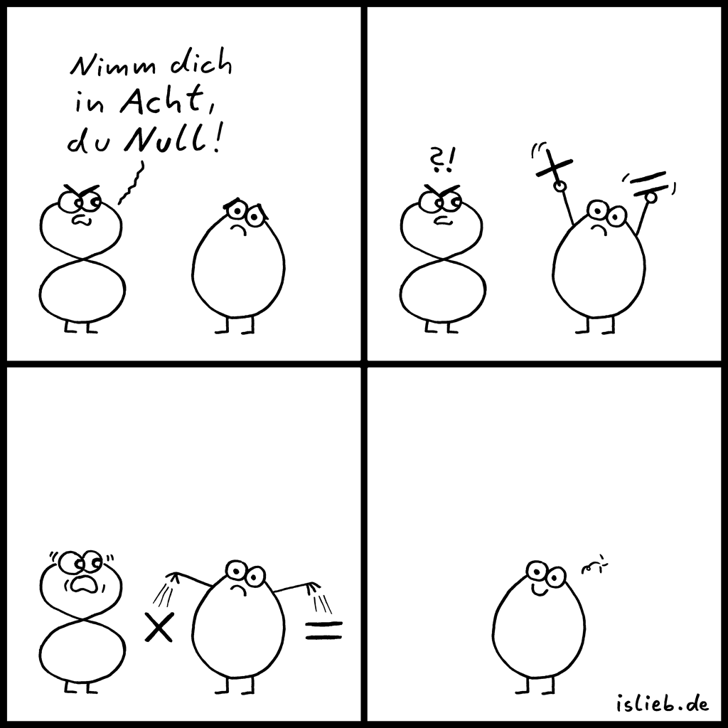 Acht Null Islieb De Acht Null Mathematik Mathe Comic