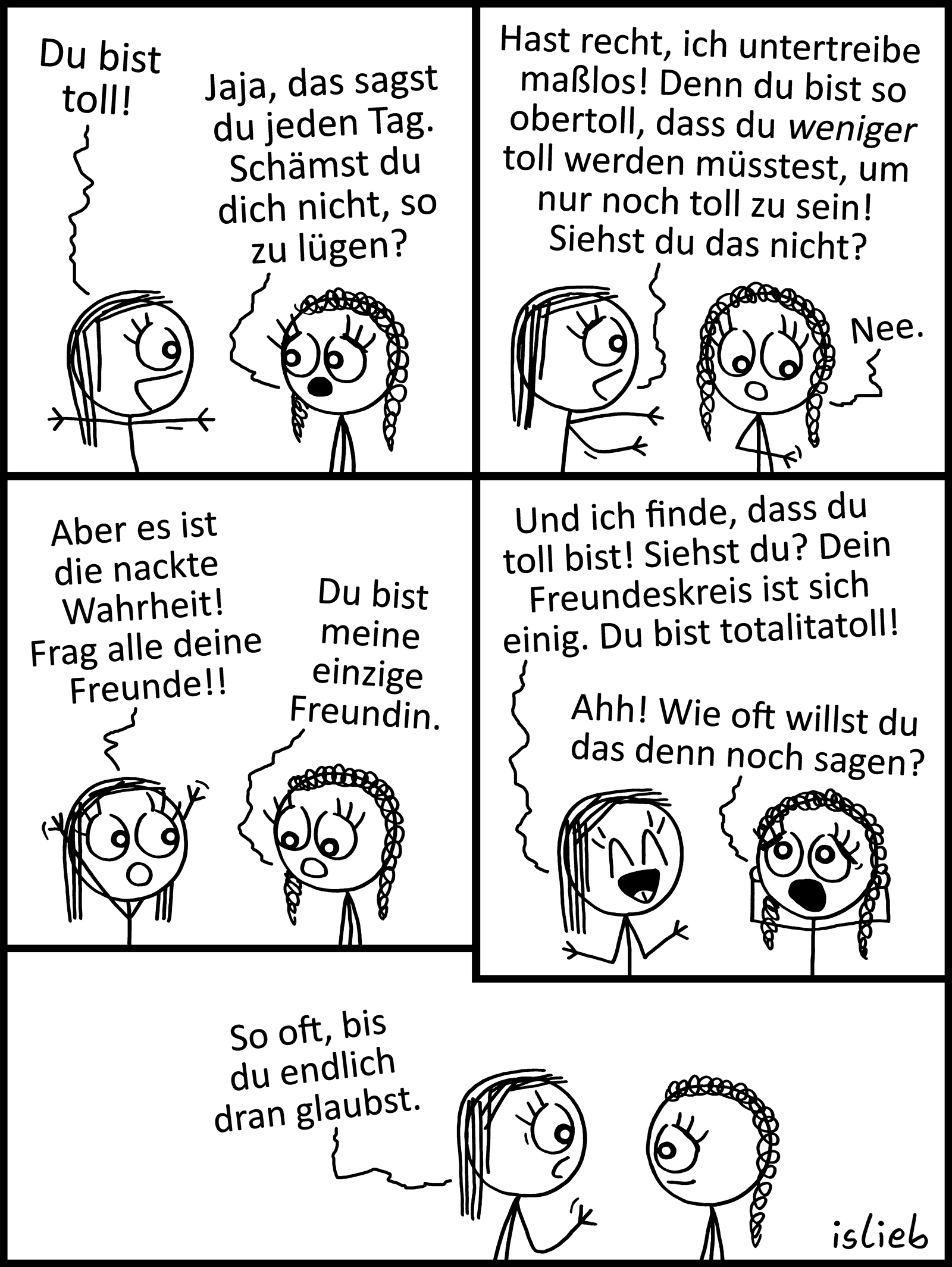 Du bist toll! #freundschaft #motivation #comic #comics #selbstvertr. 